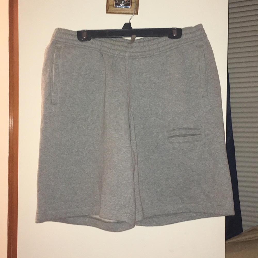 Heavyweight grey athletic shorts